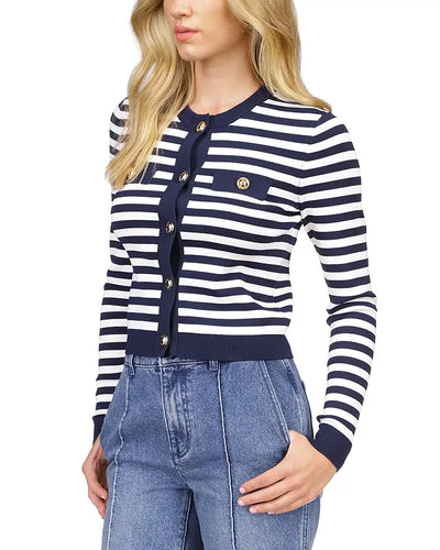Striped Cardigan Sweater-Michael Kors-Maison Femme Boutique