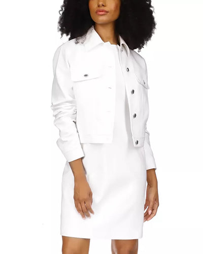 Cropped Button Up Jacket-Michael Kors-Maison Femme Boutique