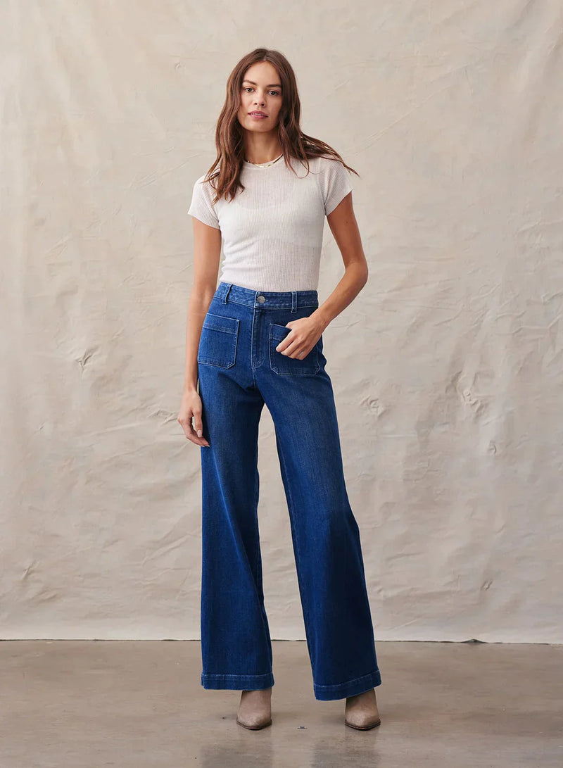 Lola Two Pocket High Rise Wide Leg Jeans-Bella Dahl-Maison Femme Boutique