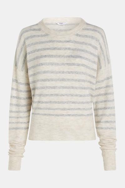 Striped Round Neck Sweater-PENN & INK-Maison Femme Boutique