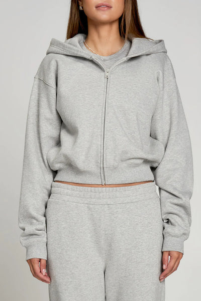 Cozy Luxe Zip Up Hoodie-Pure And Simple-Maison Femme Boutique