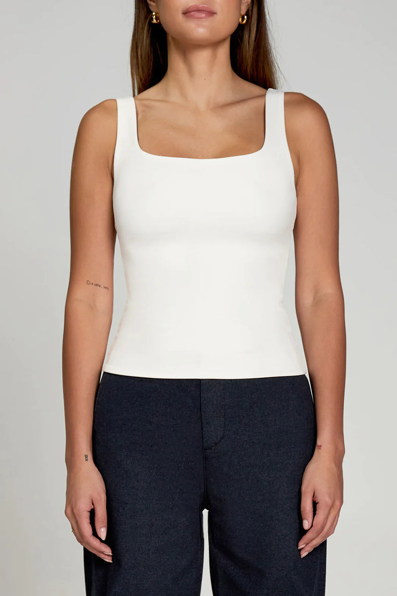 Body Hug Tank In Cloud-Pure And Simple-Maison Femme Boutique