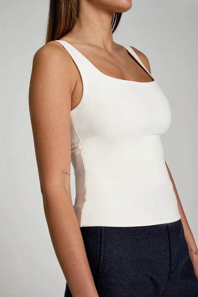 Body Hug Tank In Cloud-Pure And Simple-Maison Femme Boutique