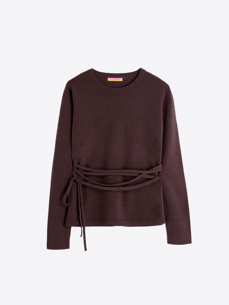 Wool Felt Sweater-Vilagallo-Maison Femme Boutique