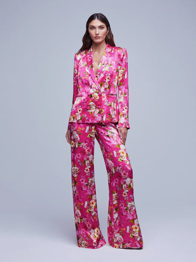 Pilar Wide Leg Pant in Pink-L'Agence-Maison Femme Boutique