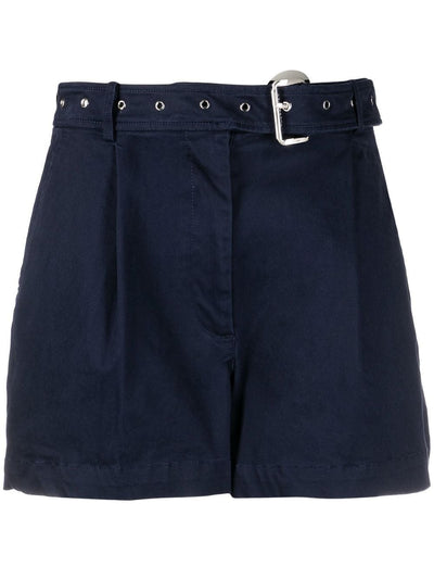 Organic Cotton Belted Shorts-Michael Kors-Maison Femme Boutique