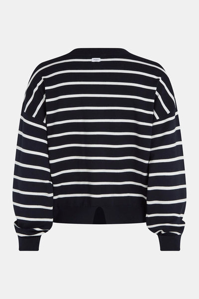 Navy Striped Pullover-PENN & INK-Maison Femme Boutique